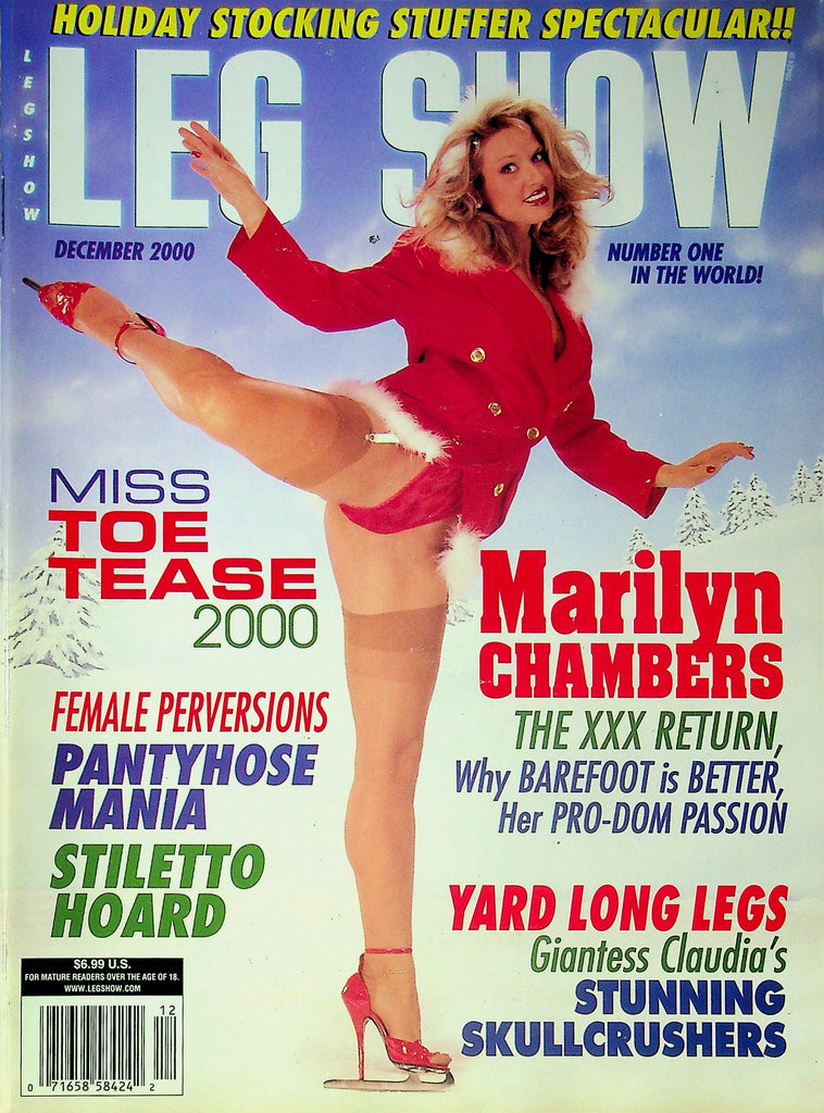 Leg Show Magazine Miss Toe Tease Marilyn Chambers & Giantess Claudia December 2000 091525RP-