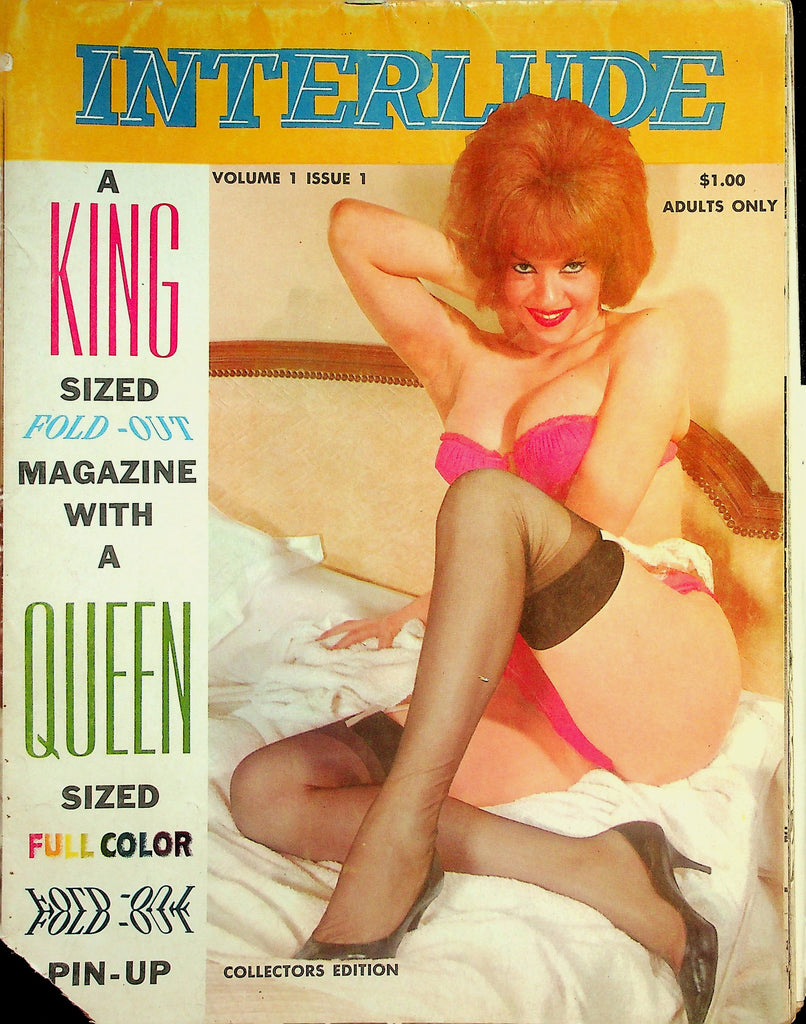 Interlude King Sized Fold-Out Magazine  Cover: Sophia Gene / Centerfold Mollie Peters  vol.1 #1  1963   072926lmp-GSC