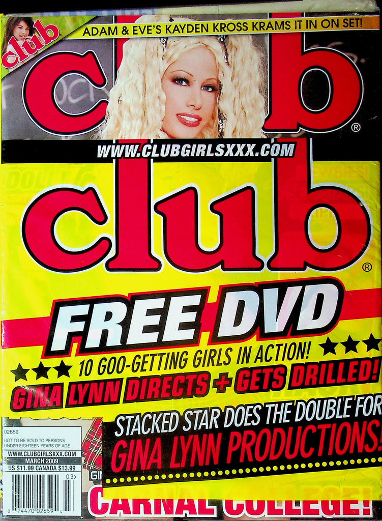 Club Magazine Ft. Kayden Kross & Gina Lynn March 2009 W/DVD 090325RP-