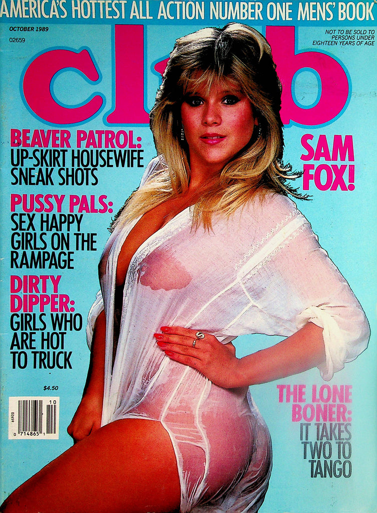 Club Magazine  Samantha Fox / Pussy Pals  October 1989      021424lm-p