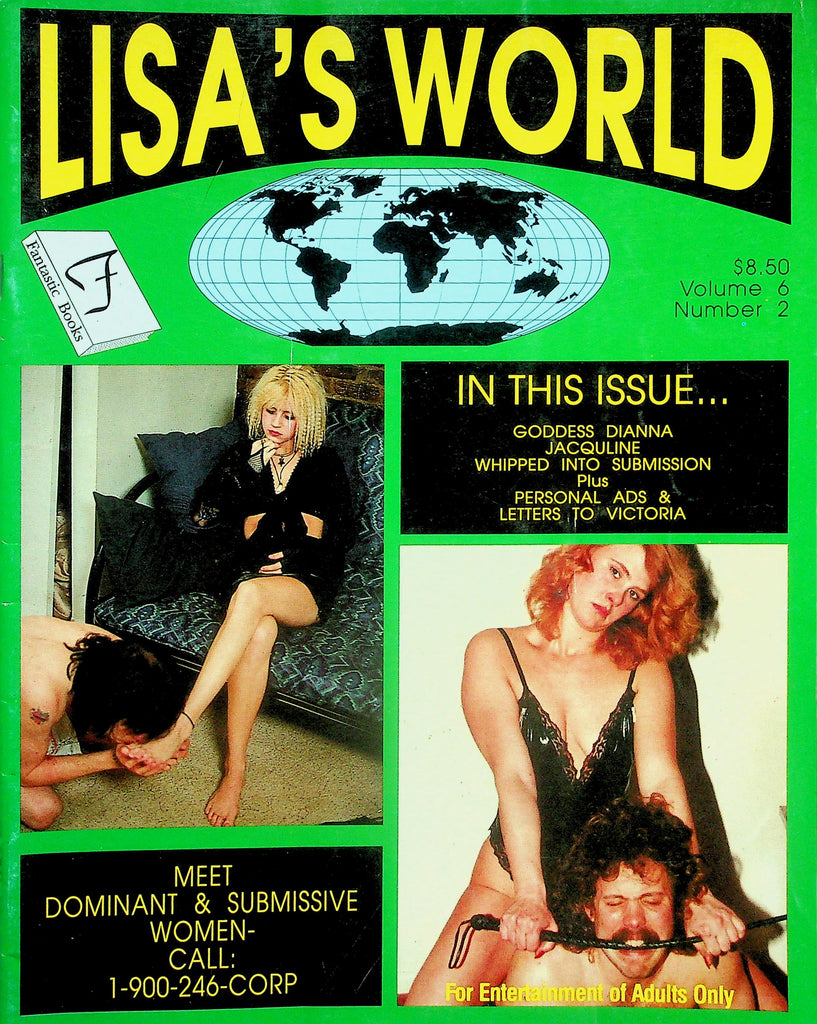 Lisa's World Fetish Magazine  Goddess Dianna Jacquline Whipped Into Submission vol.6 #2 1991    122725lmp