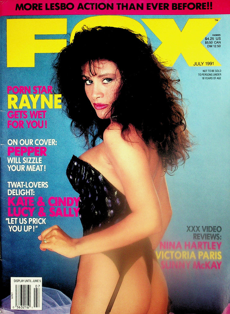Fox Magazine   Covergirl Pepper/ Rayne, Nina Hartley & More! July 1991   120225lmp2