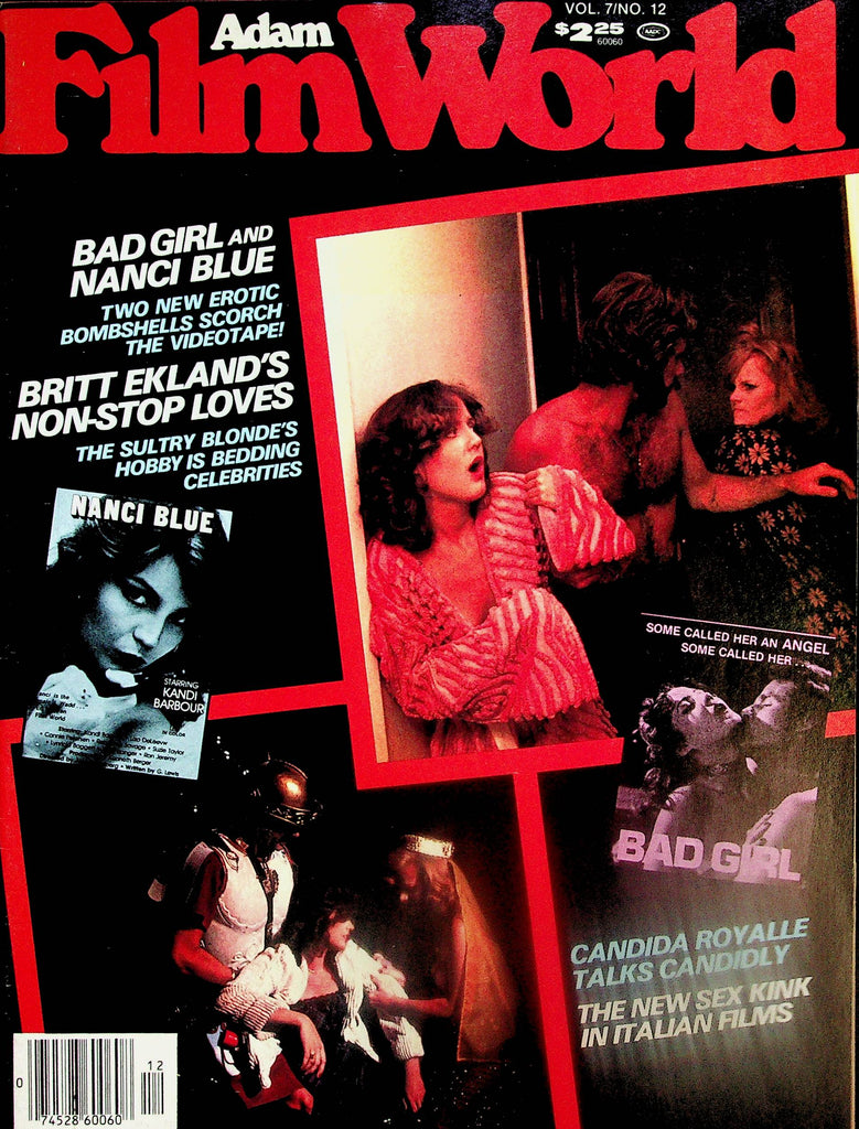 Adam Film World Magazine  Britt Eklands Non-Stop Loves / Bad Girl And Nanci Blue  vol.7 #12  1980  071425lm-p