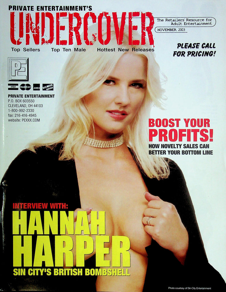 Private Entertainment's Undercover Magazine Ft. Hannah Harper November 2003 031525RP
