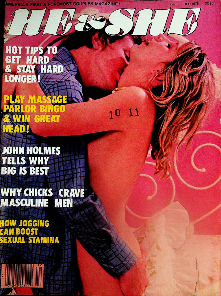 He & She Couples Magazine  John Holmes Tells Why Big Is Best!  December 1978       072324lm-p