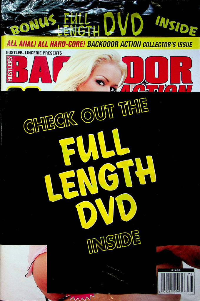 Hustler's Backdoor Action Magazine SEALED W/DVD 080823RP2