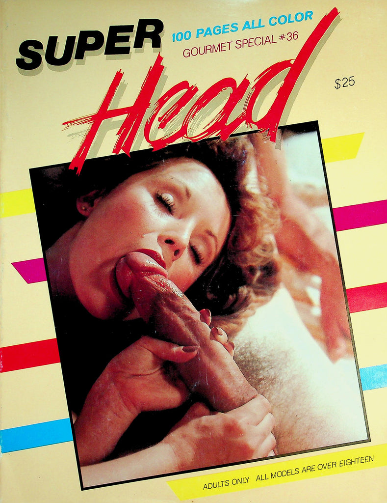 Super Head Magazine  Vanessa Del Rio, Seka, Ron Jeremy  100 Pages!  #36 1980's   031226lmp