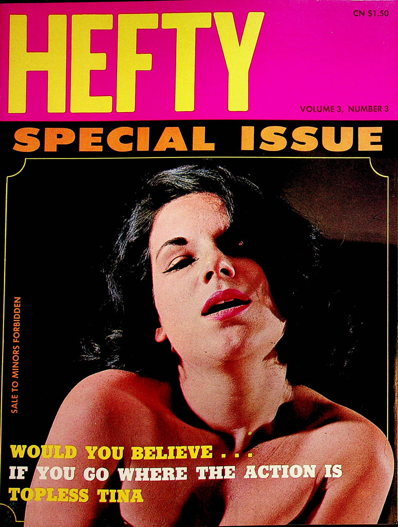 Hefty Special Issue Busty Magazine  Topless Tina  vol.3 #3  1966   050123lm-p