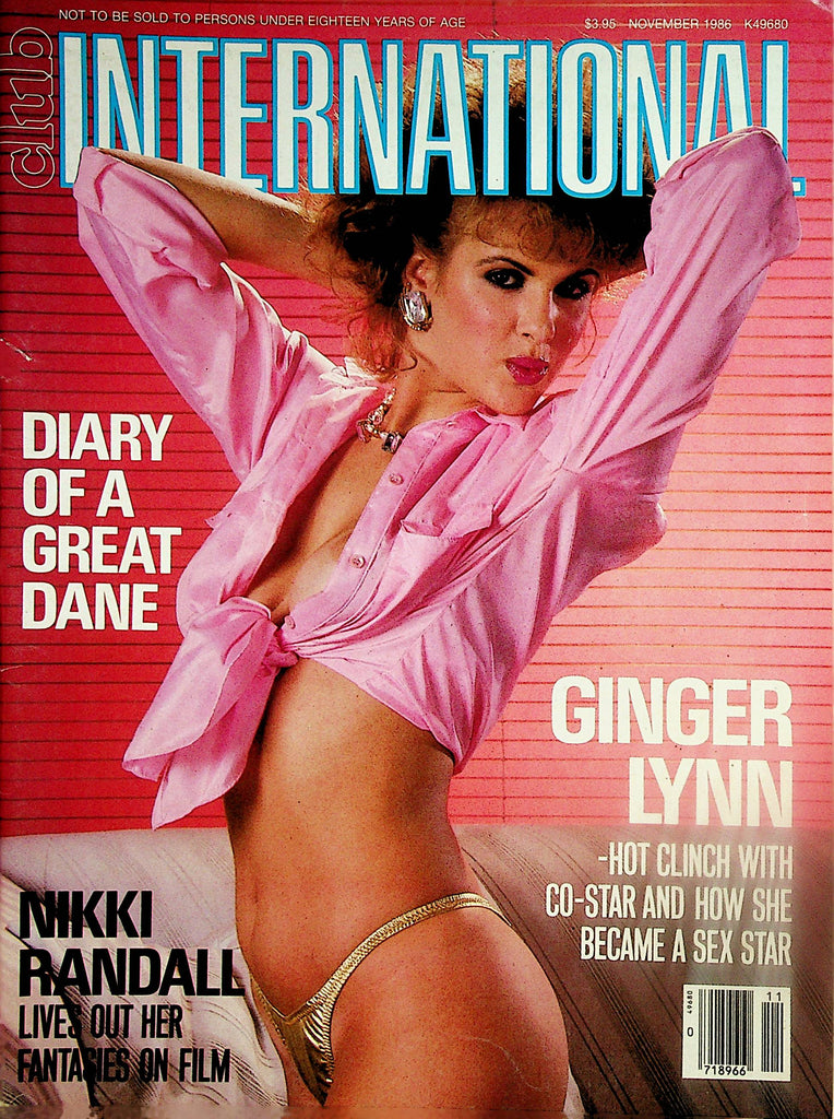 Club International Magazine  Ginger Lynn / Nikki Randall   November 1986       112023lm-p2