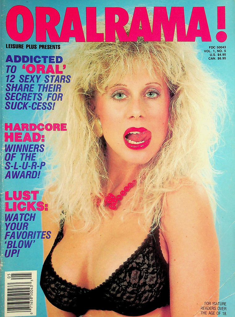 Oralrama! Magazine   Belladonna, Kascha, Jeanna Fine & More!  vol.1 #5 1989      051526lmp
