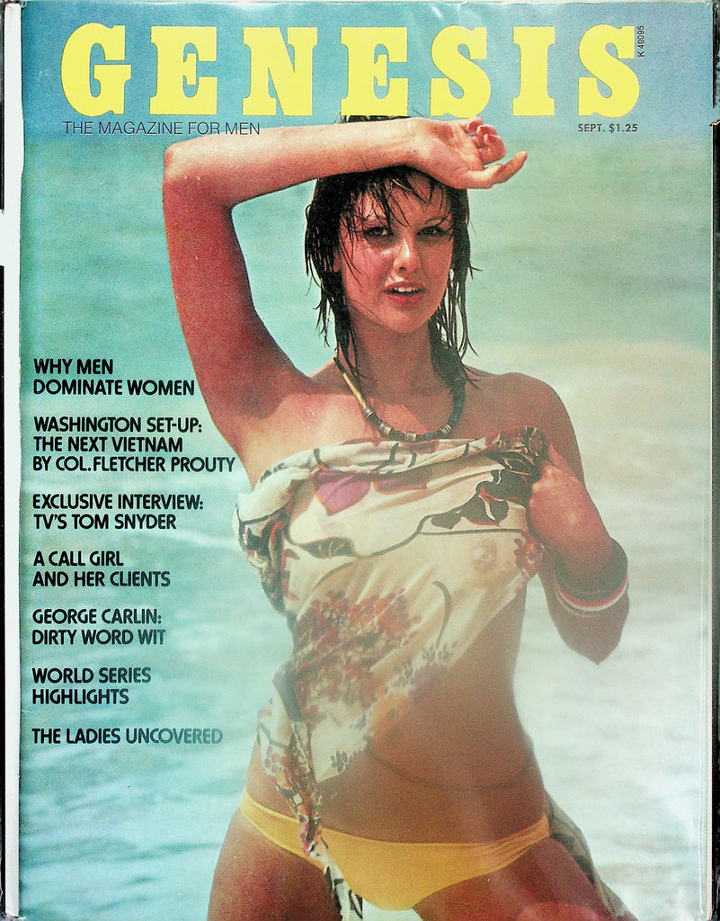 Genesis Magazine Centerfold Girl Debbie Mouro / Tom Snyder, George Carlin    September 1974    120625lmp