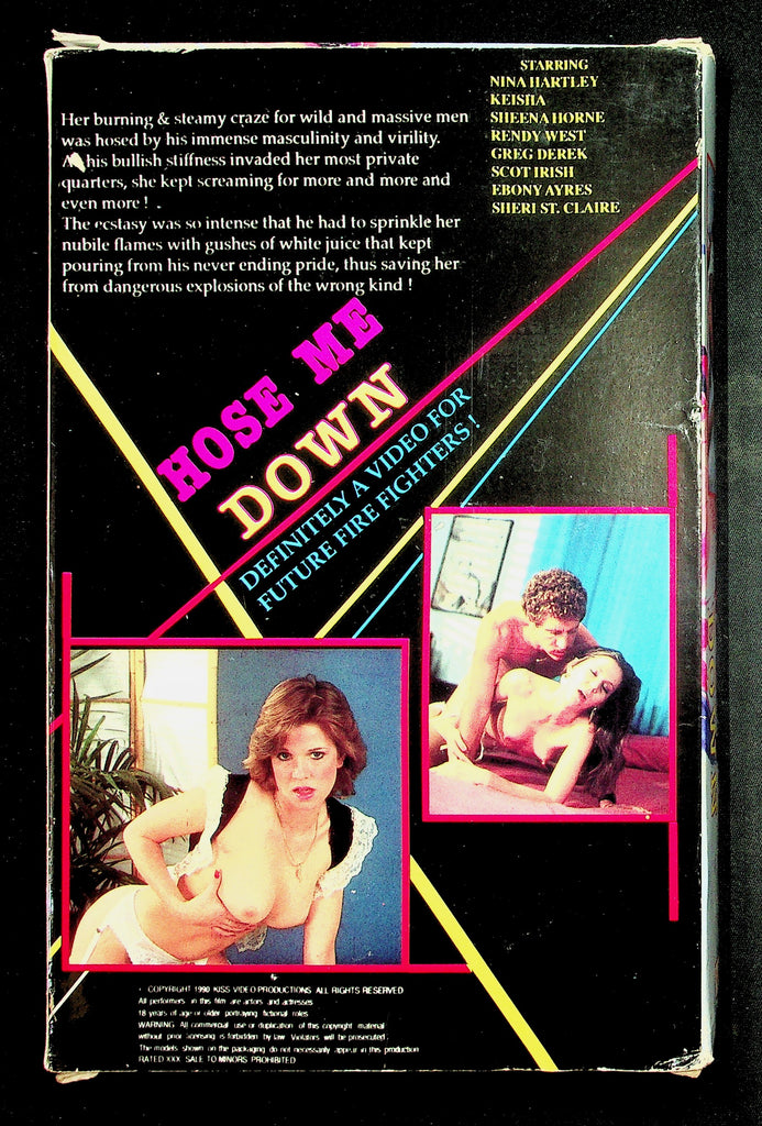 Hose Me Down Nina Hartley Keisha Sheena Horne Adult VHS Kiss 042226NAVHS-13