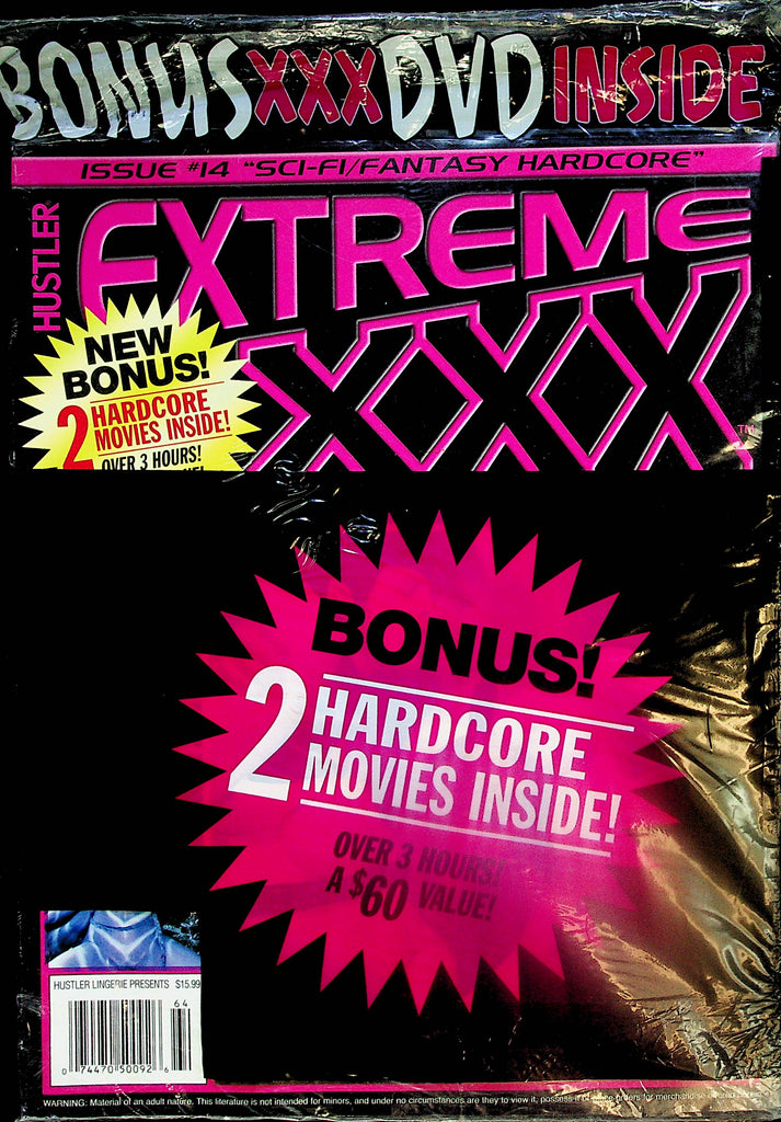 Hustler Extreme XXX Magazine "Sci-Fi / Fantasy Hardcore"' w/DVD #14  1990's   new/sealed    100224lm-p2