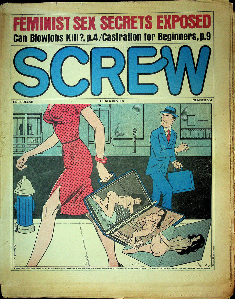 Screw Men's Newspaper Feminist Sex Secrets Exposed No.554 October 15 1979 061224OSRP