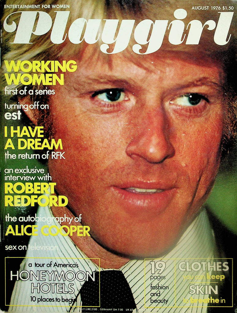 Playgirl Magazine  Robert Redford / Autobiography Of Alice Cooper  August 1976     051825lm-p