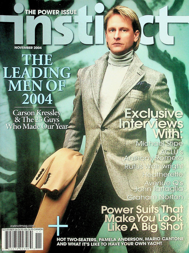 Instinct Gay Interest Magazine  The Power Issue - The Leading Men Of 2004  Carson Kressley & The 25 Guys Who Mad Our Year  November 2004      042226lmp