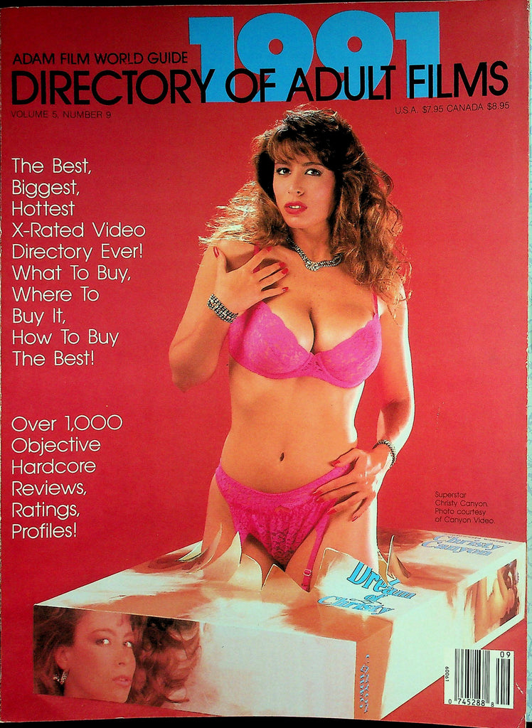 Adam Film World Guide 1991 Directory Of Adult Films Magazine  Christy Canyon Cover, Amber Lynn, Ginger Lynn & More!  060726lmp-GSC