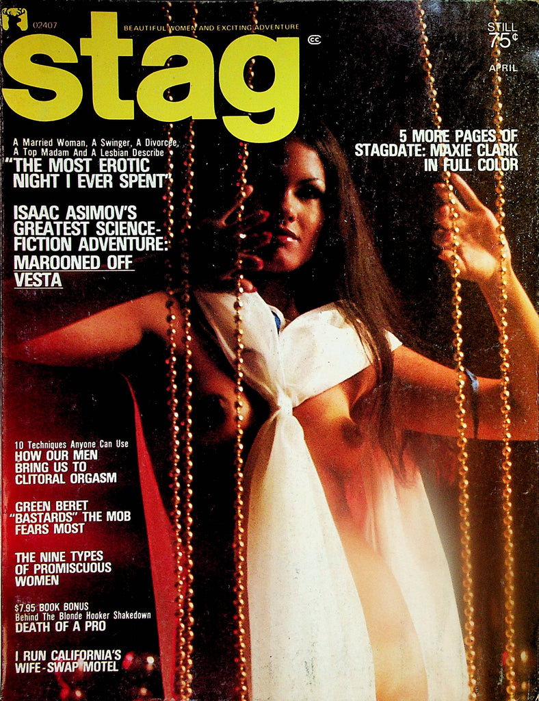 Stag Magazine Covergirl Maxie Clark / How Our Men Bring Us To Clitorial Orgasm  April 1975   020525lm-p