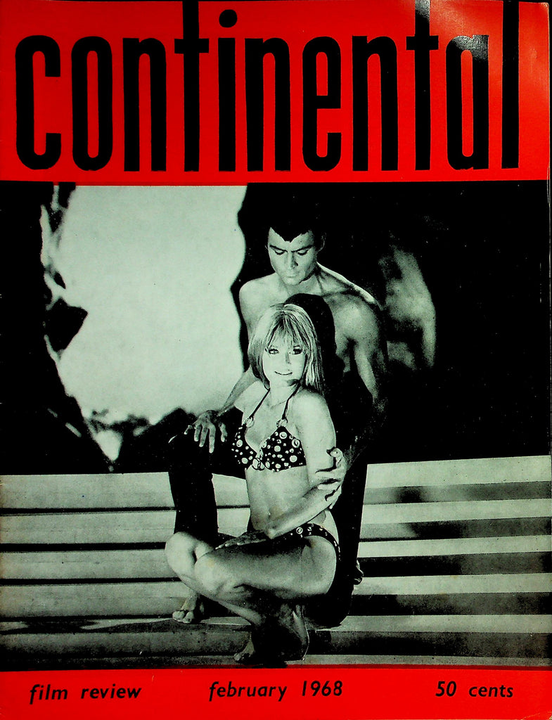 Continental Film Review Magazine  John Phillip Law & Marisa Meil Scene From "Diabolik"  February 1968      030626lmp
