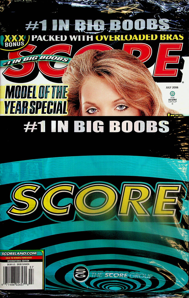 Score Busty Magazine  Covergirl Ines Cudna  July 2006  new/sealed  112124lm-p