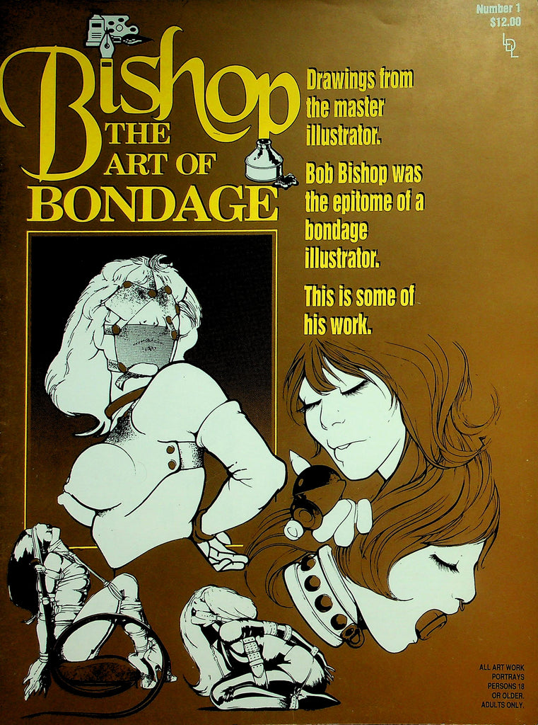 Bishop The Art Of Bondage Magazine  Drawings From The Master Illustrator  #1  1992   London Enterprises   041926lmp