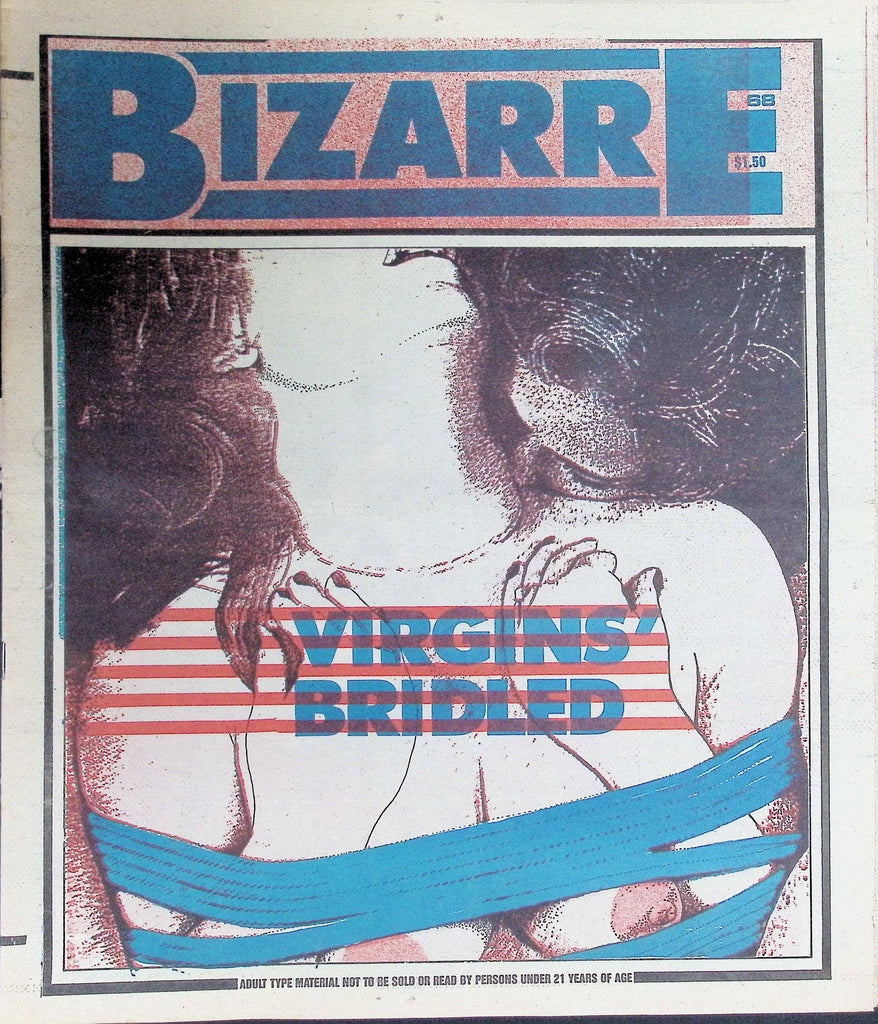 Bizarre Newspaper #68 Virgin's Bridled 1980s  092626LLP2