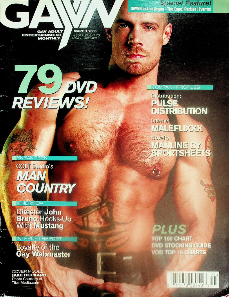 Gayvn Gay Magazine  Cover Model Jake Deckard  March 2006    110825lm-p
