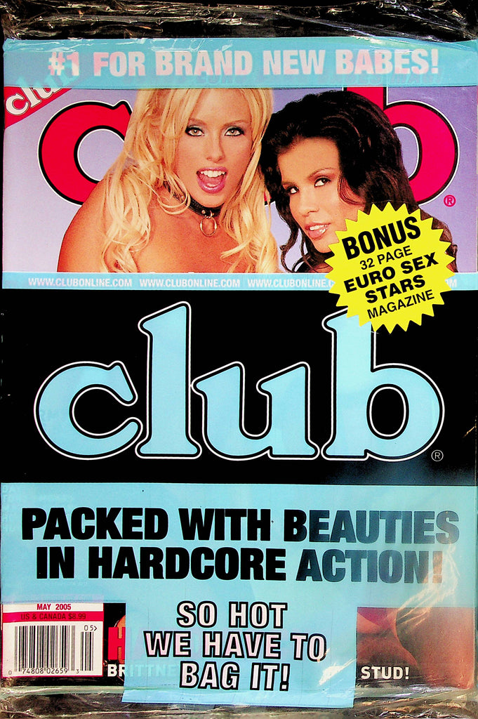 Club Magazine  Mag 2005   new/sealed  w/Bonus Euro Sex Stars Magazine  010324lm-p