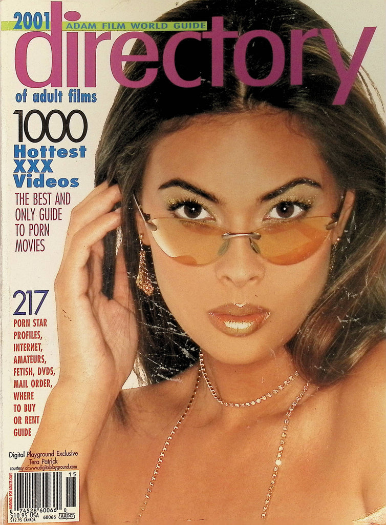 Adam Film World Guide Directory of Adult Films 2001 Tera Patrick & more!!  101625AMP