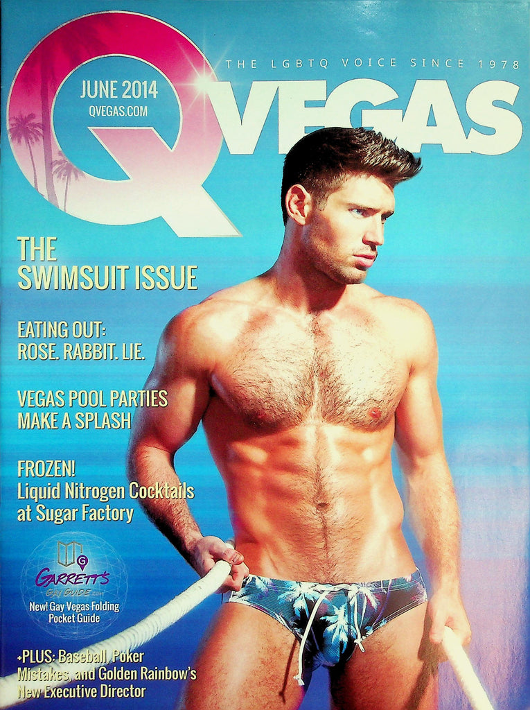 Q Vegas The LGBTQ Voice Magazine  The Swimsuit Issue - Cover Guy Bo Roberts  June 2014       050326lmp