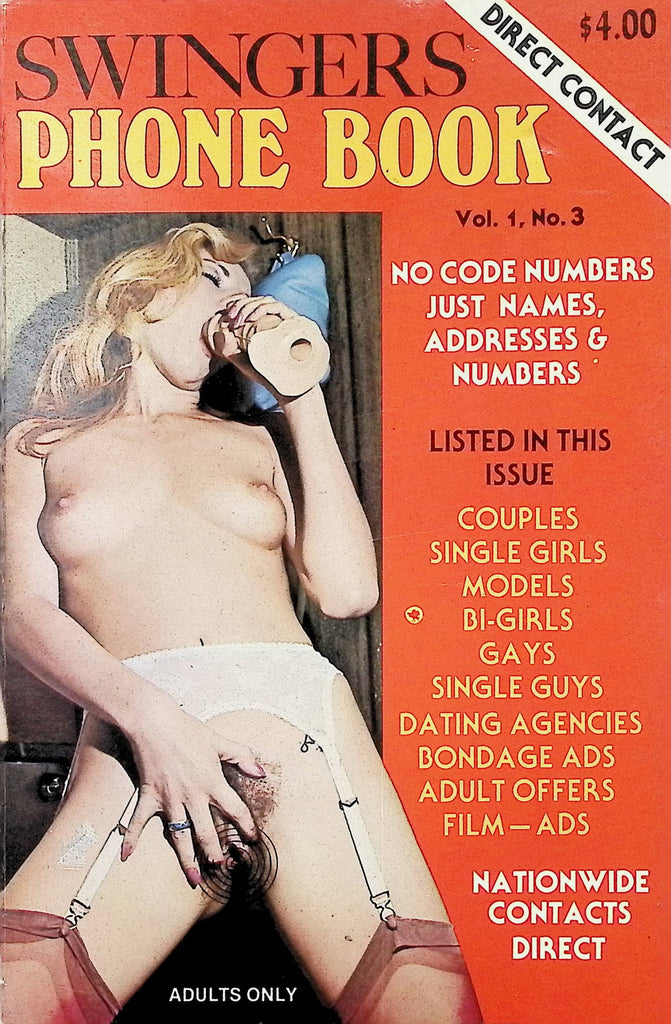 Swingers Phone Book Vol 1 #3 1970s Nationwide Contacts Direct Digest Magazine 081924AMP