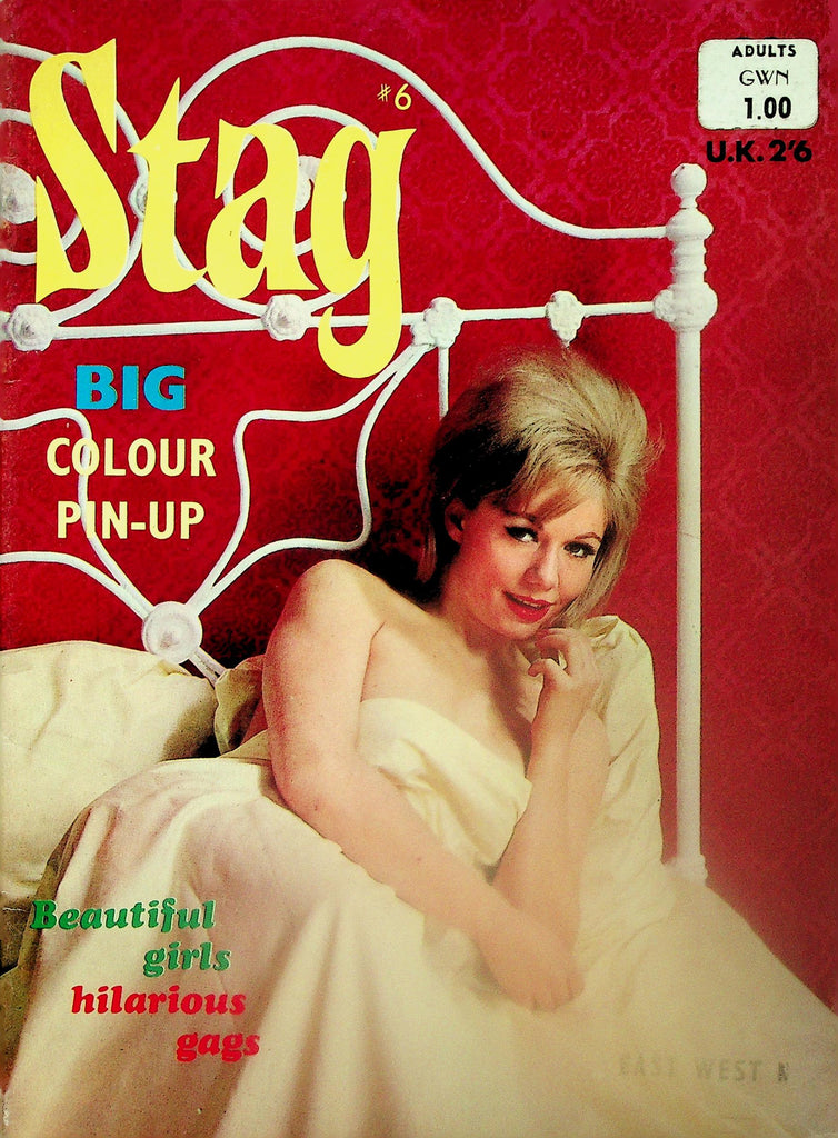 Stag Digest  Beautiful Girls, Hilarious Gags, Big Colour Pin-Up   #6  1960's   111825lm-p