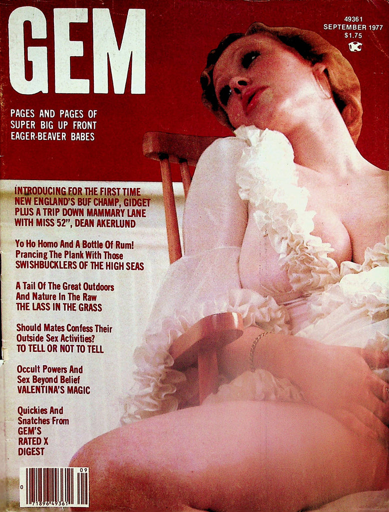 Gem Busty Vintage Magazine  Dean Ackerlund  September 1977    021924lm-p2