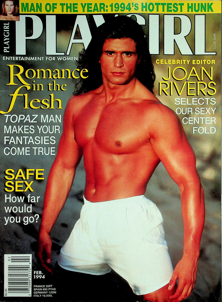 Playgirl Magazine   Romance In The Flesh Topaz Man   February 1994   031826lmp