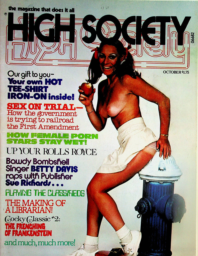 High Society Magazine   Centerfold Girl Melinda / The Frenching Of Frankenstein - w/ Iron-On   October 1976    031124lm-p
