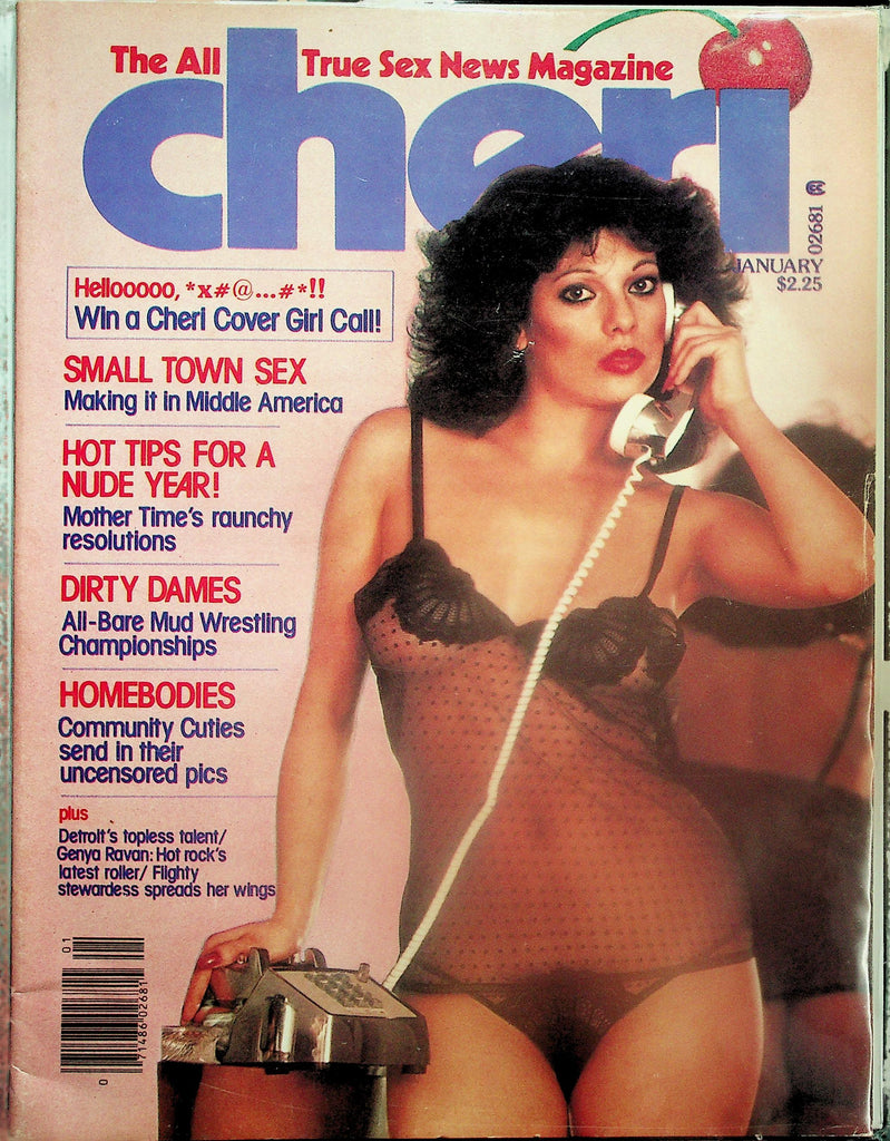 Cheri Magazine   Hot Tips For A Nude Year! / Dirty Dames Mud Wrestling  January 1979    111825lm-p