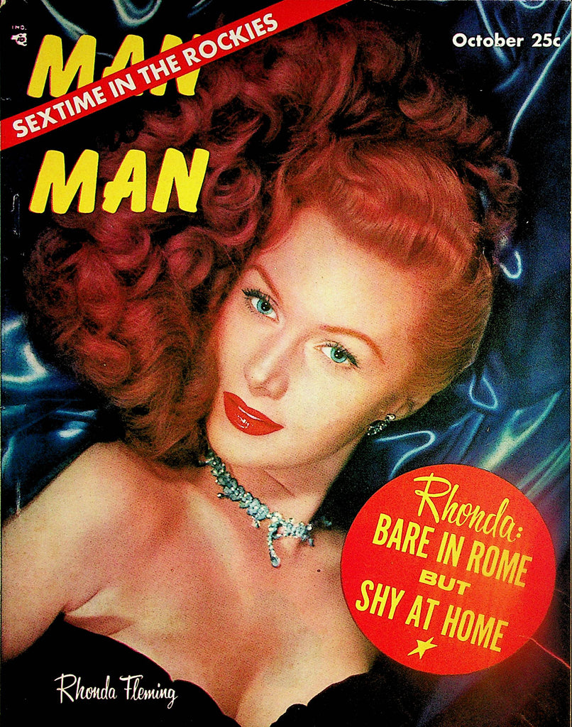 Man To Man Magazine  Covergirl Rhonda Fleming  / Sextime In the Rockies October 1956    041124lm-p