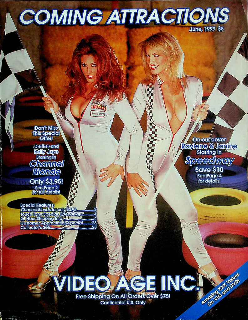 Coming Attractions Men's Magazine Janine & Kelly Jaye June 1999 101624RP