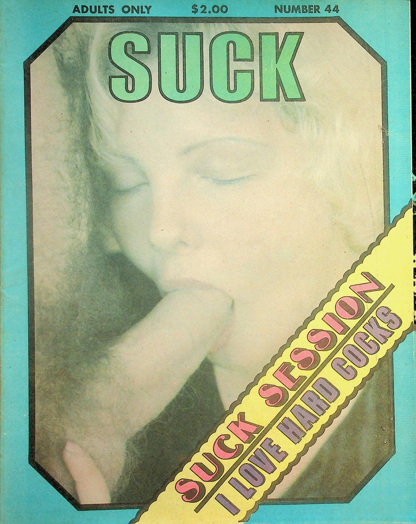 Suck Newspaper Magazine  Suck Session / I Love Hard Cocks  #44  1970's     101226lmp-GSC