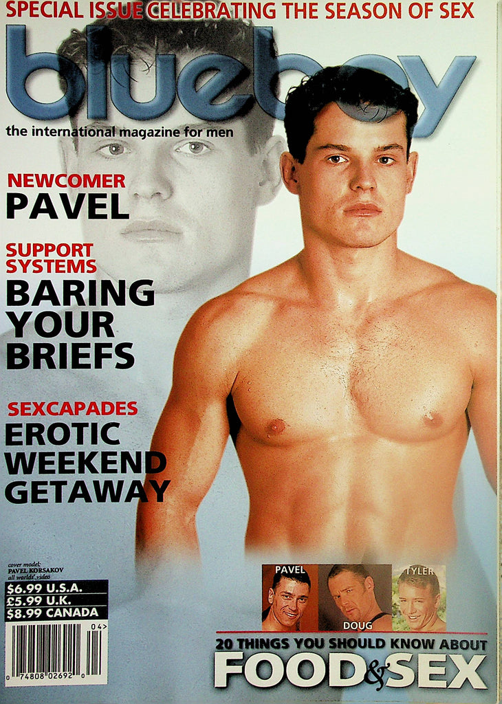 Blueboy Gay Magazine   Cover Guy Pavel - Special Issue Celebrating The Season Of Sex  April 2001     061424lm-p