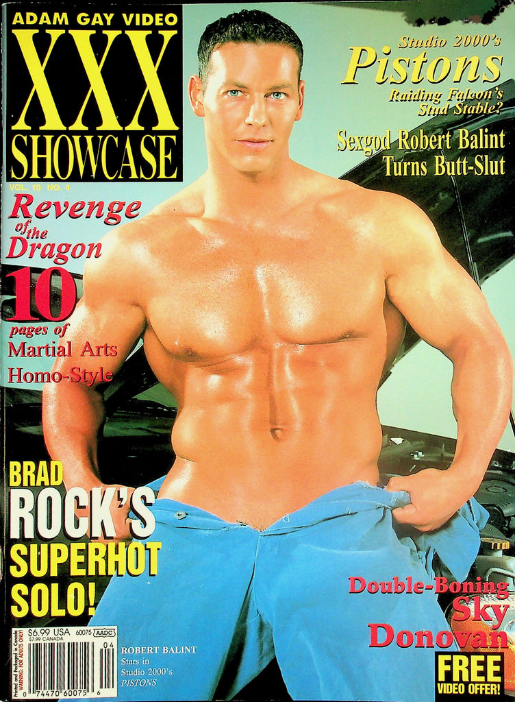 Adam Gay Video XXX Showcase Magazine    Cover Guy Robert Balint  vol.10 #4  October 2002   041726lmp