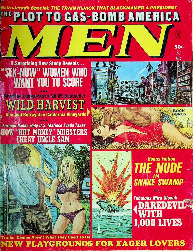 Men Magazine Wild Harvest October 1969 032825RP