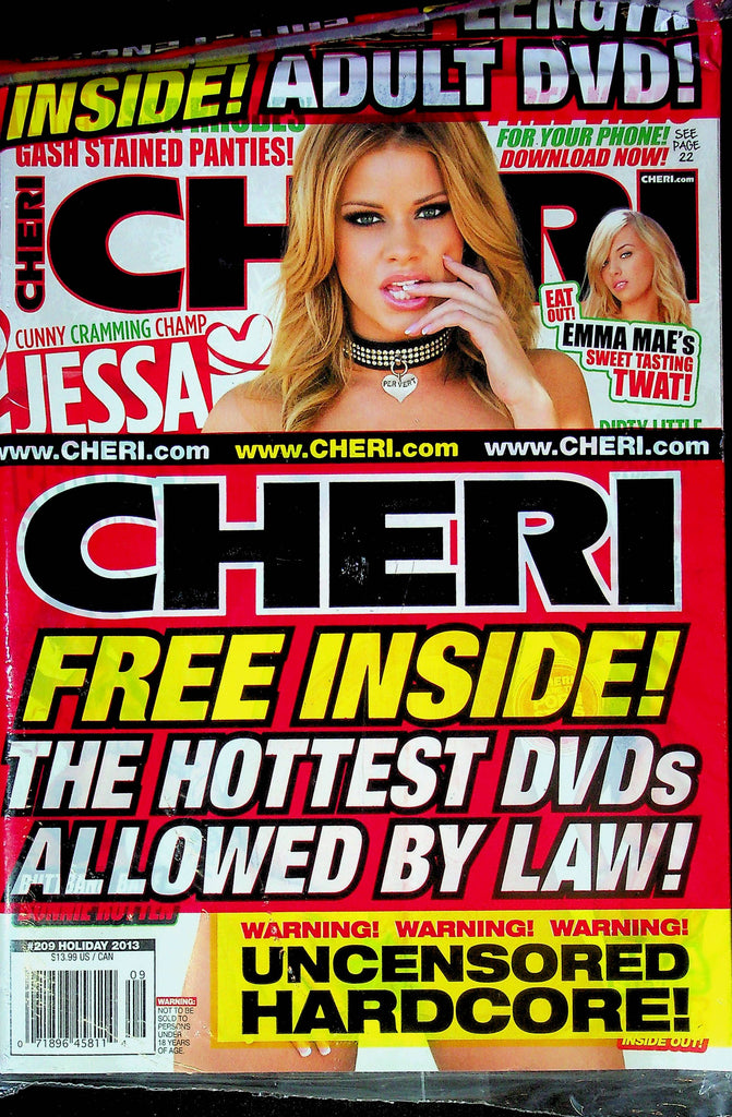 Cheri Magazine Jessa Rhodes & Emma Mae Holiday 2013 #209 SEALED W/DVD 121824RP