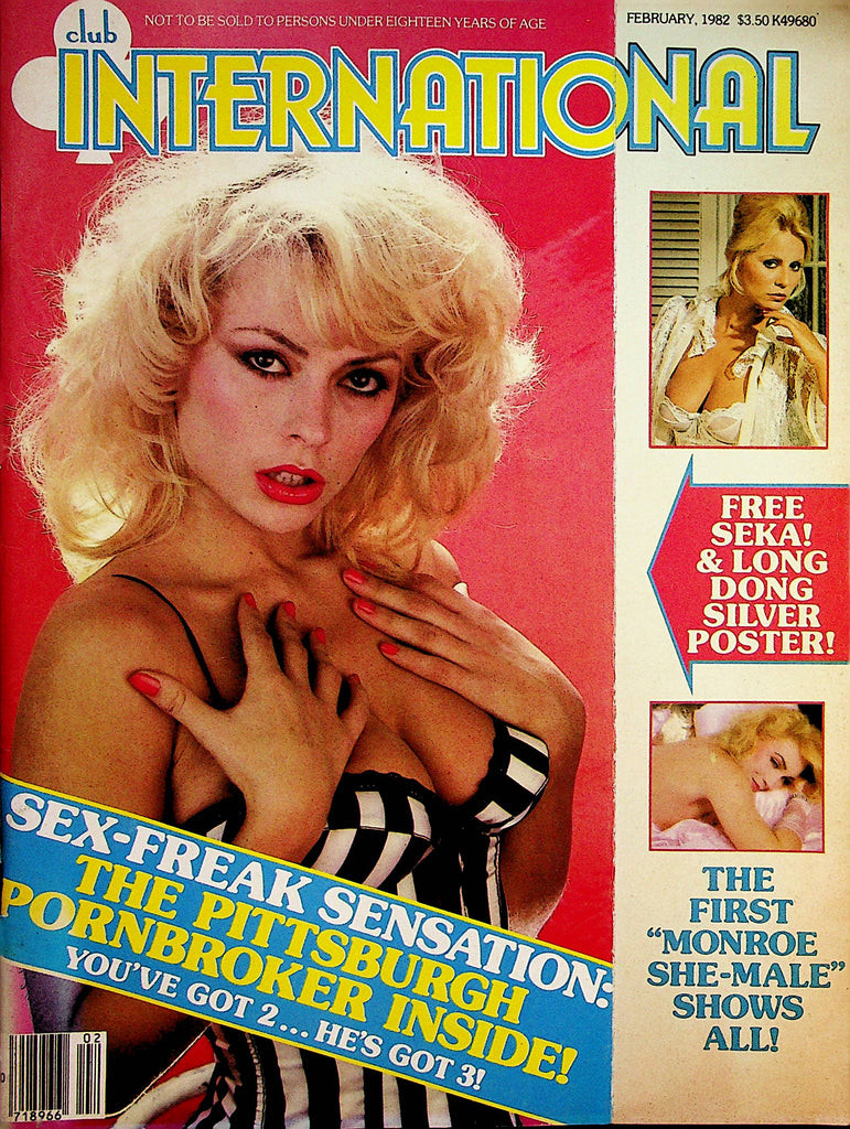 Club International Magazine  Seka & Long Dong Silver  February 1982        062923lm-p
