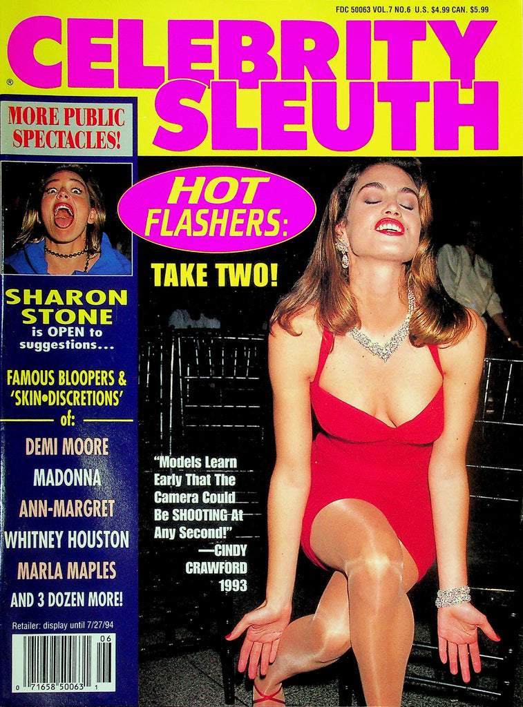 Celebrity Sleuth Magazine Ft. Cindy Crawford & Sharon Stone Vol.7 No.6 031425RP