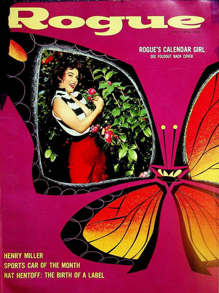 Rogue Vintage Magazine  Shirley Skates / w/Calendar Girl  July 1959  090523lm-p2
