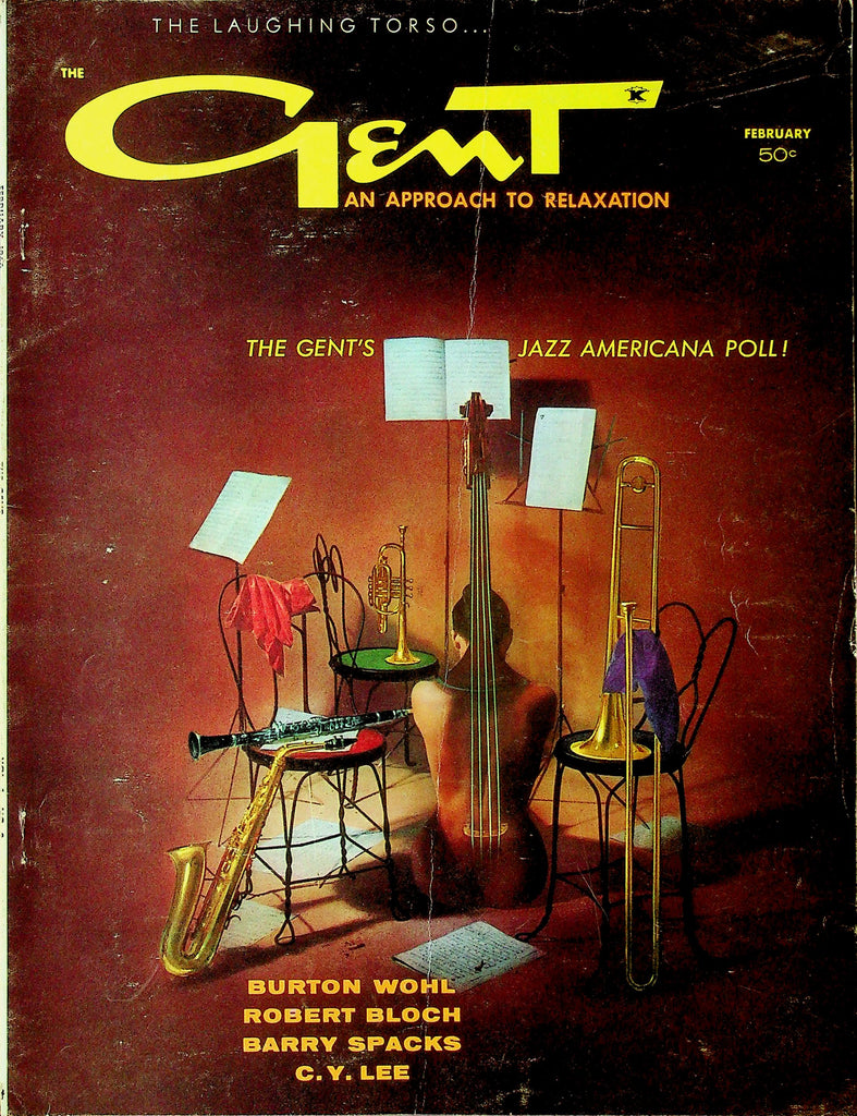 The Gent Magazine . Burton Wohl & Robert Bloch February 1960 040326lmp
