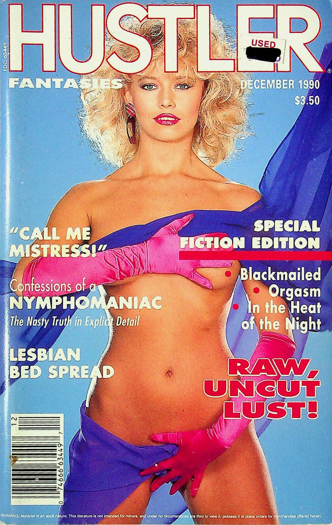 Hustler Fantasies Men's Digest Magazine December 1990 100824RP