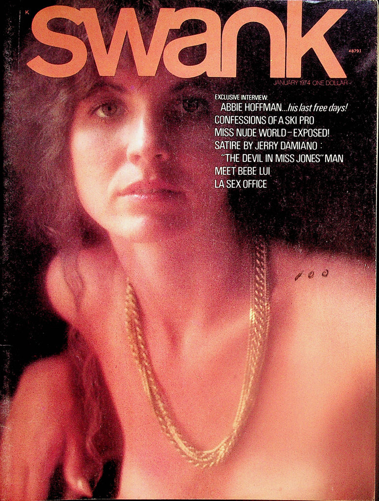 Swank Vintage Magazine  Centerfold Alice Brown  January 1974      111324lm-p2