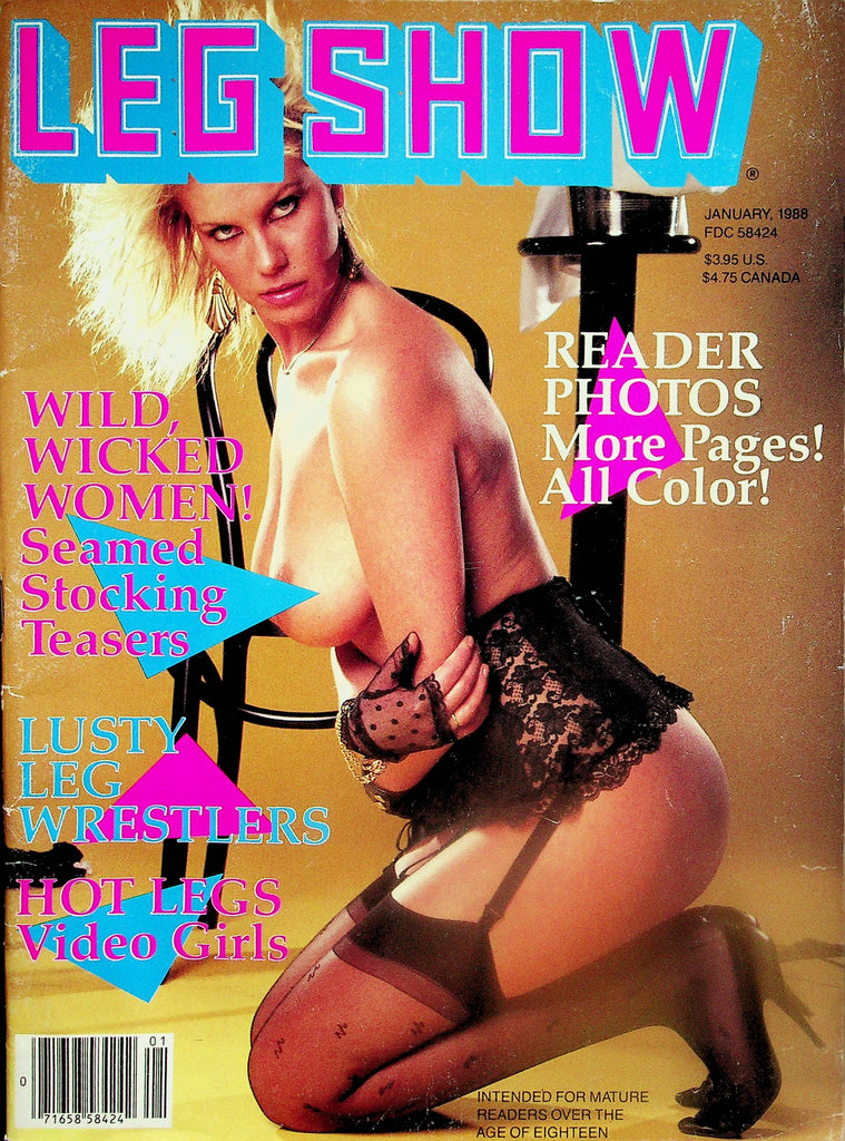 Leg Show Magazine  Covergirl Sandra  January 1988  061925lm-p